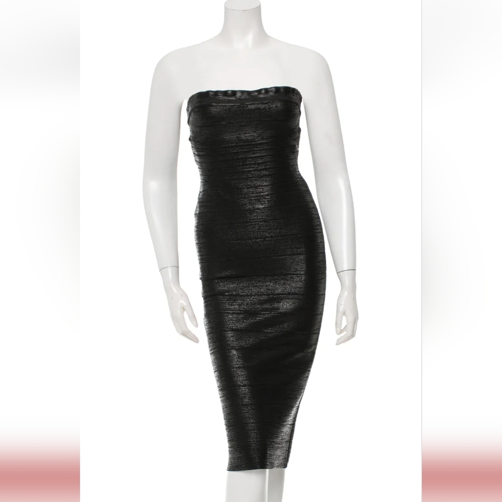 Herve Leger Metallic Sianne dress